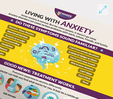 Living with Anxiety Infographic