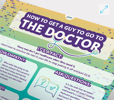 How to Get a Guy to Go to the Doctor Infographic