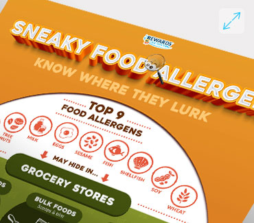 Sneaky Food Allergens Infographic